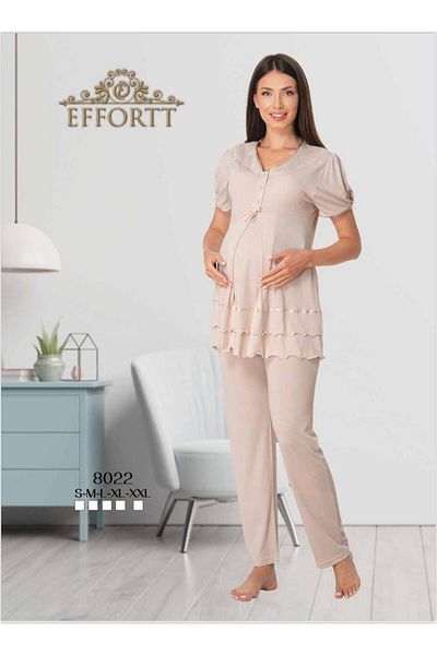 EM&FA TEKSTİL Pregnant Maternity Pajama Set