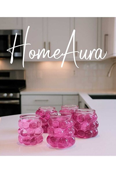AuraStile HomeAura 6'lı Üzüm Bardak Seti, Bubble Bardak, Bulut Bardak, Kahve ...