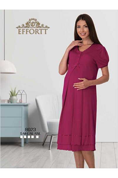 EM&FA TEKSTİL Pregnant Maternity Nightgown
