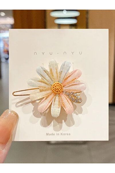 junobi Kadın Sevimli Renkli Çiçek Yan Klipsli Saç Tokası Pinterest Toka