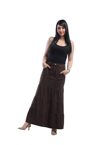 SUGA Flowy maxi skirt
