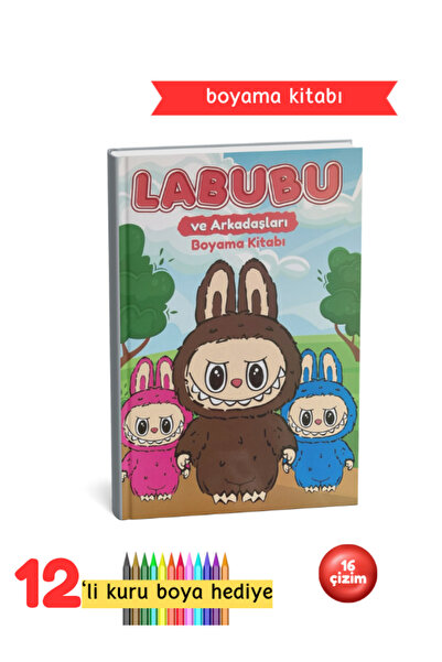 Pembe Yayınevi Labubu Çocuk Boyama Kitabı Seti