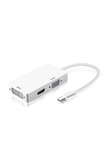 OEM Adapter HUB 3 in 1 mini DisplayPort / Thunderbolt to HDMI + VGA + DVI 22 cm