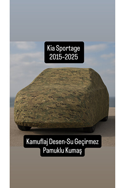 içel çadır كيا سبورتاج 2015-2025 متوافق مع قماش السيارة القطني المموه المقاوم...