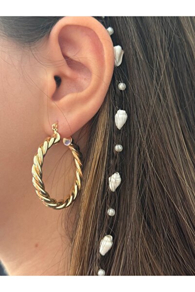 MOD10 Purple Line Design Burgulu Marka Küpe