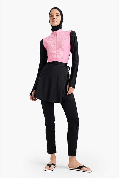 DeFacto New Season Regular Fit Quick Dry Printed 5-Piece Burkini Set