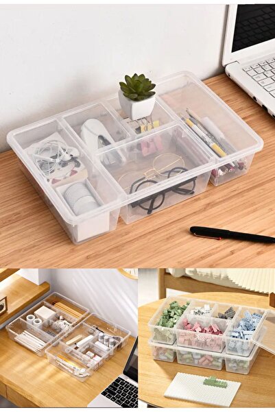 teknotrust Turuncu Çok Amaçlı Düzenleyici Kapaklı Kutusu, Organizatör, Saklam...