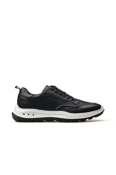 Libero Men's Genuine Leather Casual Shoes 25Y H1001 m Black