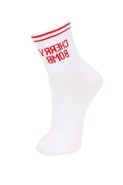 DeFacto New Season Women's Comfortable Elastic 3-Piece Cotton Socks
