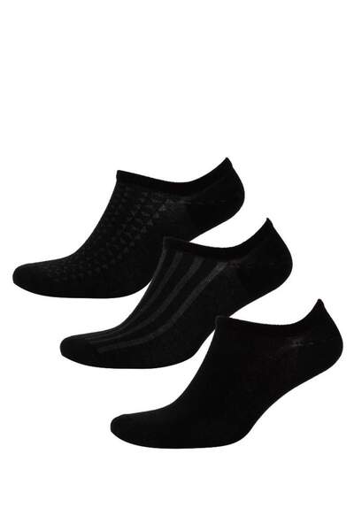 DeFacto Erkek Görünmez 3'lü Bambu Sneaker Çorap C0107AXNS
