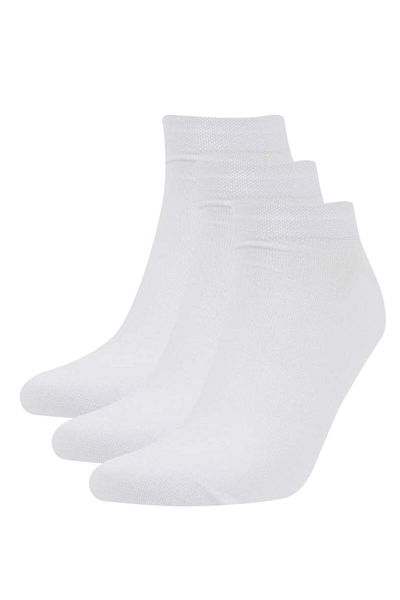 DeFacto New Season Men's Seamless 3-Piece Bamboo Booties Socks