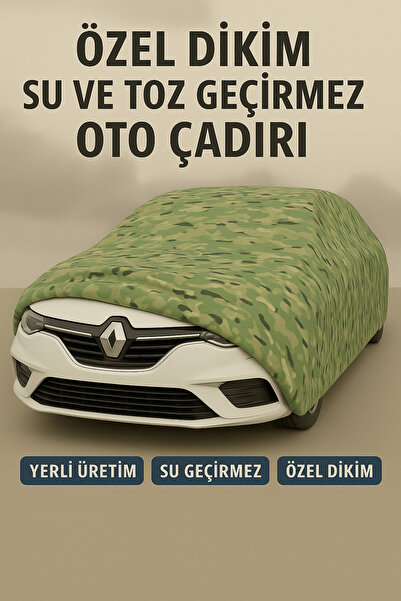içel çadır Renault Megane 4 Hatchback 2016–2025 Kamuflaj Desen Su Geçirmez Öz...