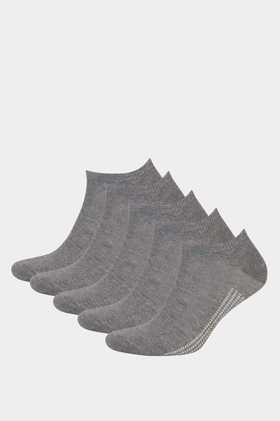 DeFacto New Season Men's Seamless 5-Piece Bamboo Booties Socks