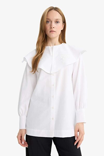 DeFacto Tunica cu maneca lunga din poplin Relax Fit F4557AX25AU