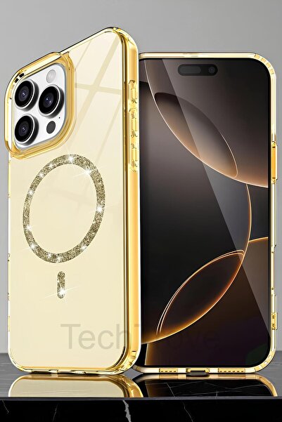 TechTrove iPhone 12 Pro Kılıf Magsafe Özellikli Işıltılı Tasarımlı Ekstra Darbe Korumalı Kapak