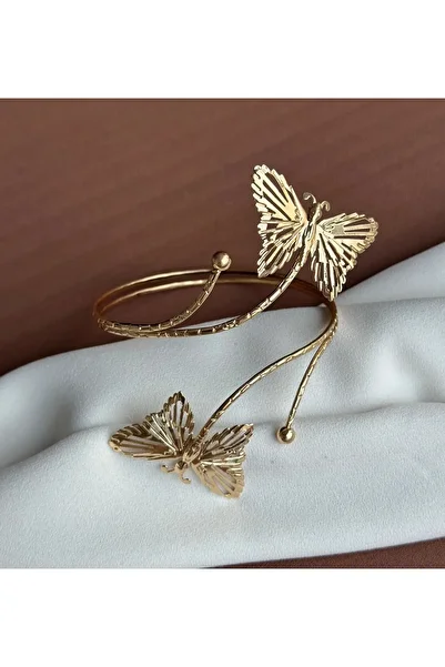 LİLİA Brass Plated Butterfly Pazu Bracelet