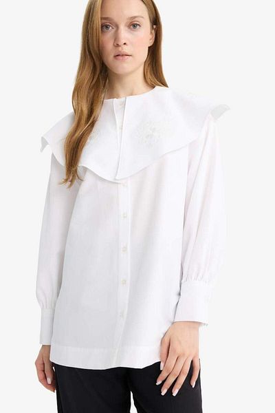 DeFacto New Season Relax Fit Poplin Long Sleeve Tunic