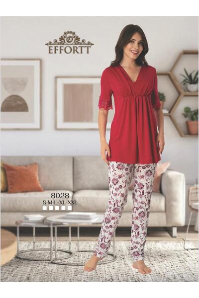 EM&FA TEKSTİL Maternity Floral Pajama Set