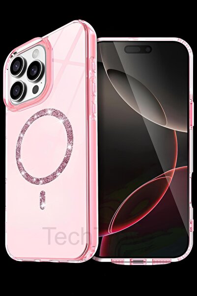 TechTrove iPhone 15 Pro Max Kılıf Magsafe Özellikli Işıltılı Tasarımlı Ekstra...