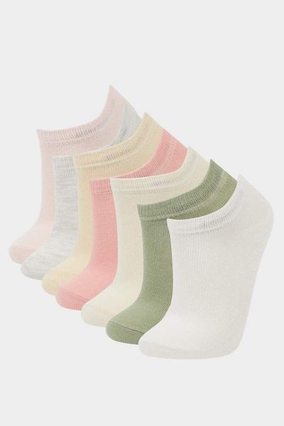 DeFacto New Season Girl's 7-Piece Cotton Booties Socks