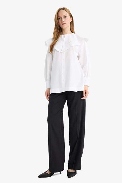 DeFacto New Season Relax Fit Poplin Long Sleeve Tunic