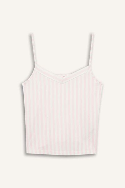DeFacto New Season Regular Fit V-Neck Strap Top-Fall in Love