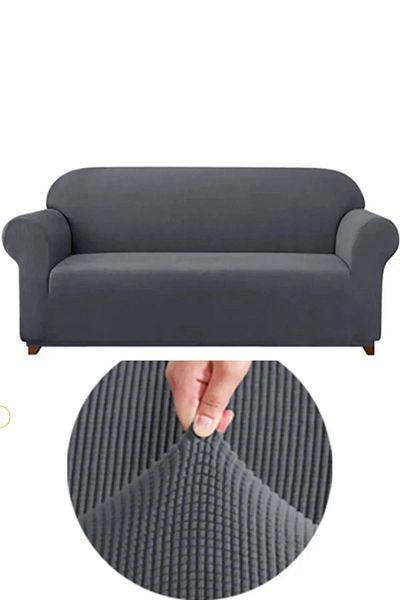 Arzuyum Lycra Fabric Seat Cover Case 3 Seater Sofa Cover Sofa Bed Cover with Flexible Elastic