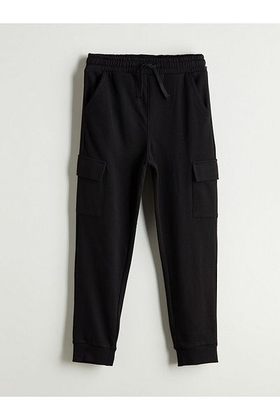 LC Waikiki Boys' Cargo Sweatpants with Elastic Waist