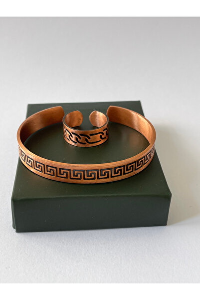 Rupen Kraft Unisex adjustable 100% pure copper bracelet stylish copper ring c...
