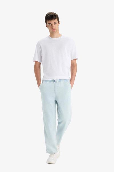 DeFacto New Season 100% Cotton Wide Leg Wide Leg Jeans