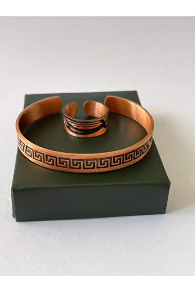 Rupen Kraft Unisex adjustable 100% pure copper bracelet stylish copper ring c...