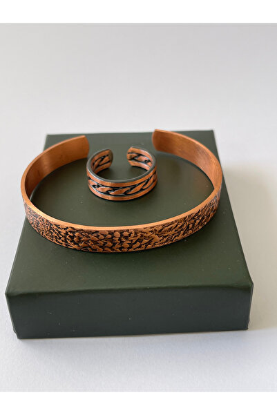 Rupen Kraft Unisex adjustable 100% pure copper bracelet stylish copper ring c...