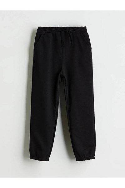 LC Waikiki Lcw Kids Black Elastic Waist Boy's Jogger Sweatpants