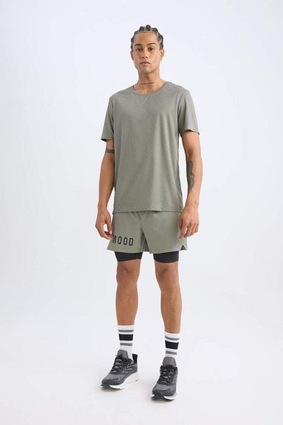 DeFacto New Season Defactofit Slim Fit Slim Fit Zippered Phone Pocket Athlete Leggings Shorts