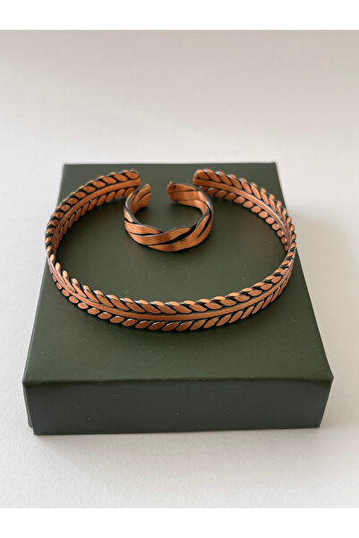 Rupen Kraft Unisex adjustable 100% pure copper bracelet stylish copper ring c...