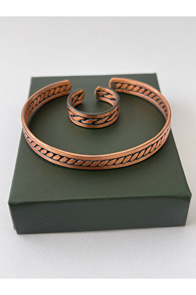 Rupen Kraft Unisex adjustable 100% pure copper bracelet stylish copper ring c...