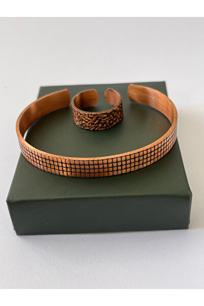 Rupen Kraft Unisex adjustable 100% pure copper bracelet stylish copper ring c...