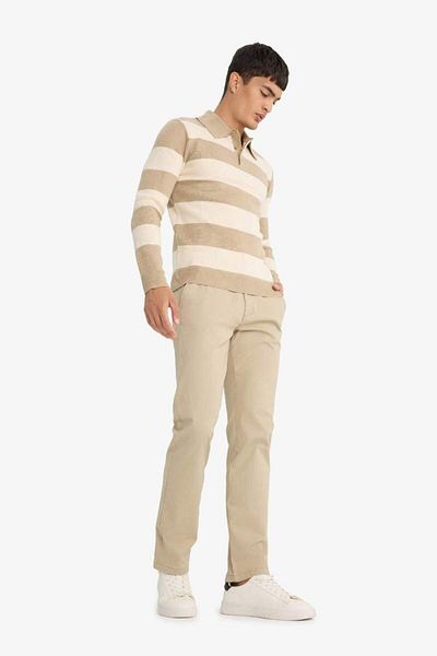 DeFacto New Season Regular Fit Regular Cut Straight Leg Chino Trousers
