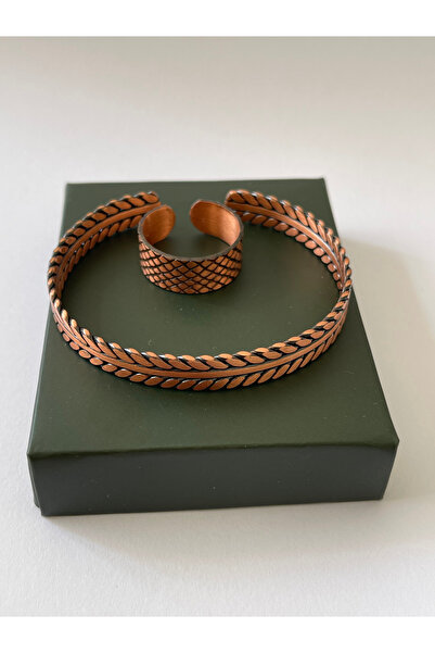Rupen Kraft Unisex Adjustable 100% Pure Copper Bracelet Stylish Copper Ring C...