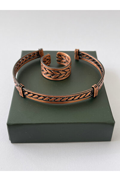 Rupen Kraft Unisex adjustable 100% pure copper bracelet stylish copper ring c...