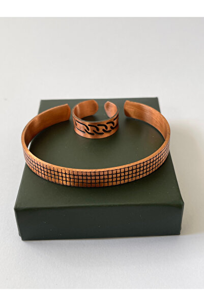 Rupen Kraft Unisex adjustable 100% pure copper bracelet stylish copper ring c...