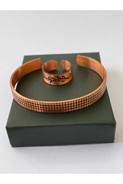 Rupen Kraft Unisex adjustable 100% pure copper bracelet stylish copper ring c...