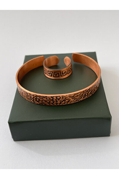 Rupen Kraft Unisex adjustable 100% pure copper bracelet stylish copper ring c...