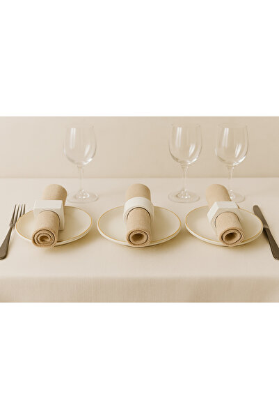 DemCey Home Napkin Ring Natural Stone Powder Concrete Napkin Holder Square, Cylinder, Hexagon Set of 3