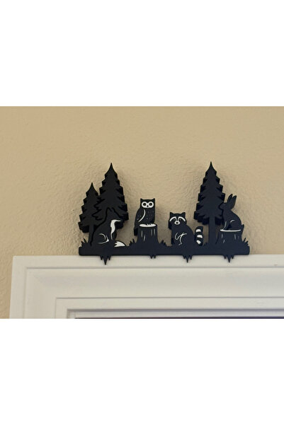 SLM Baykuş Orman Kapı Üstü Süsü