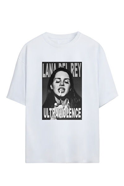 MAGORS لانا ديل ري - تي شيرت كبير الحجم