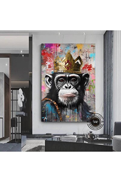 idora Grafiti Majmun na platnu; Pop Art print