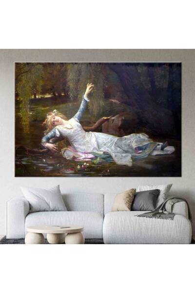 idora Alexandre Cabanel Yağlıboya Kadın Portresi, Ophelia Reprodüksiyon Kanvas