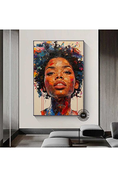 idora Portret afričke žene, afroamerička kultura, afrička plemenska zidna ume...