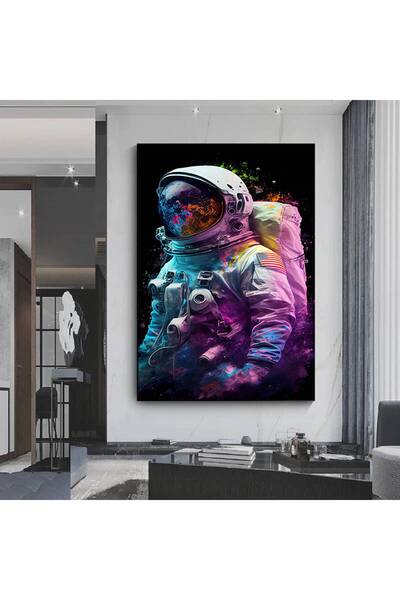 idora Šarena apstraktna slika astronauta – umetnost astronauta u stilu grafit...